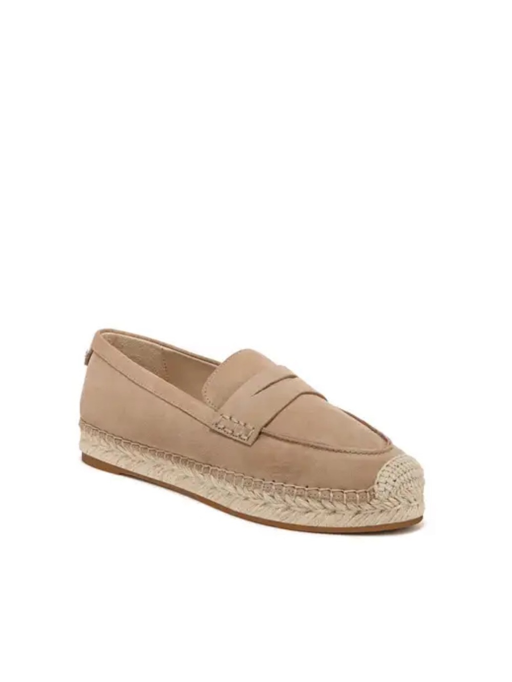NWT Sam Edelman Kai Suede Espadrille Penny Loafers - Size 8.5 (No Box)